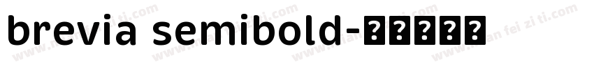 brevia semibold字体转换